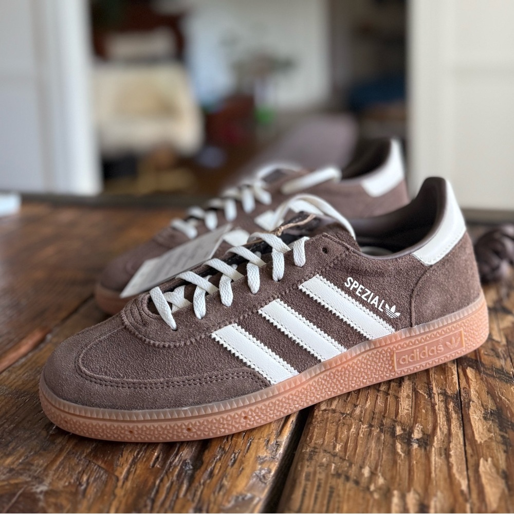 Adidas Handball Spezial Shoes - Earth Strata / Off White Mens Size 8 | Womens 9